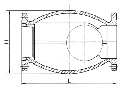 微阻球型止回閥,微阻球型止回閥結(jié)構(gòu)圖,止回閥